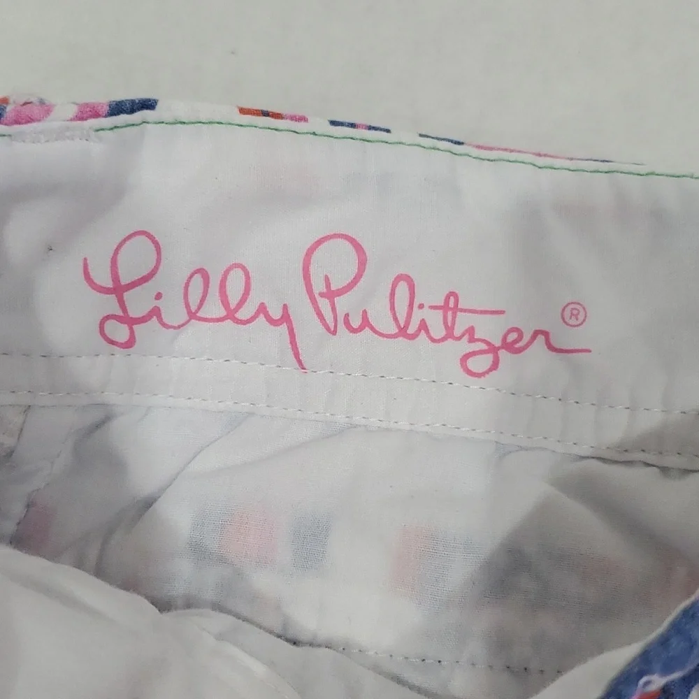 Lily Pulitzer The Callahan Shorts Gillty Print Size 00 - Picture 5 of 7
